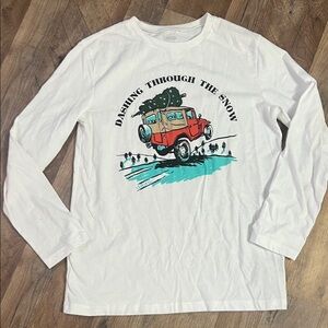 Old Navy Dashing through the snow Jeep shirt sz XL